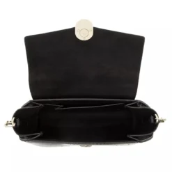 Emporio Armani P69 Shoulder Bag Leather Black Crossbody Bag