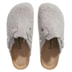 Espadrij l’originale Cloq Curly Gris Hausschuhe
