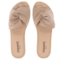 Espadrij l’originale Plage Boucle Velour Beige Slides