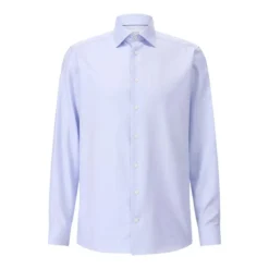 Eton Contemporary-Fit Twillhemd Hellblau Hemd