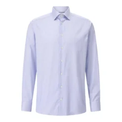 Eton Contemporary-Fit Twillhemd Blau Hemd