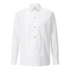 Eton Contemporary-Fit Twillhemd mit Plissee-Detail Weiß Hemd