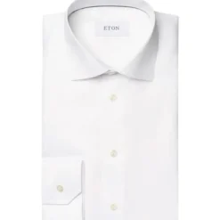 Eton Contemporary-Fit Twillhemd Weiß Hemd