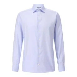 Eton Slim-Fit Twillhemd Hellblau Hemd