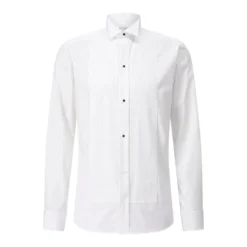 Eton Slim-Fit Twillhemd mit Wing-Kragen Weiß Hemd