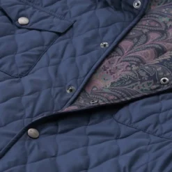 Etro Leichte Steppjacke blau Steppjacke