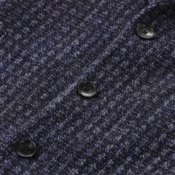 Etro Mantel aus Wolle blau Wollmantel