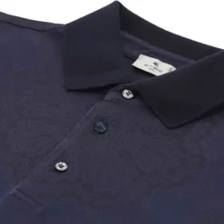 Etro Poloshirt mit Paisley-Muster blau Poloshirt