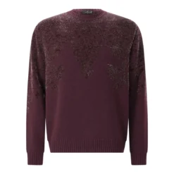 Etro Pullover aus Woll-Mix lila Pullover