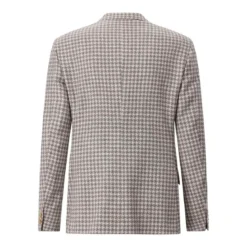 Etro Sakko mit Hahnentrittmuster beige Anzugjacke