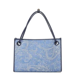 Etro Shopper Eyes mit Jacquardmuster blau Shopper