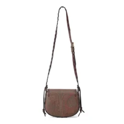 Etro Umhängetasche aus Leder braun Crossbody Bag