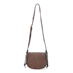Etro Umhängetasche aus Leder braun Crossbody Bag