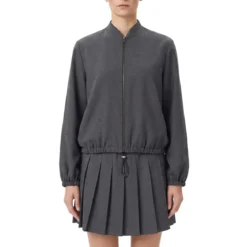 Fabiana Filippi Bomberjacke aus Wolle grau Übergangsjacke