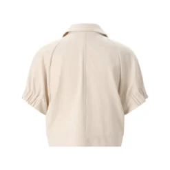 Fabiana Filippi Kurzarm-Jacke aus Materialmix beige Übergangsjacke