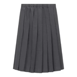 Fabiana Filippi Plissierter Midirock aus Wolle grau Maxirock