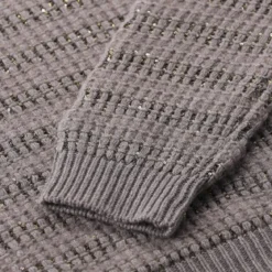 Fabiana Filippi Pullover aus Wolle-Alpaka-Mix grau Pullover