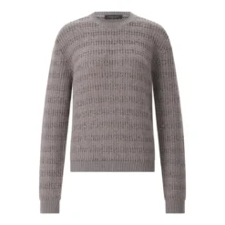 Fabiana Filippi Pullover aus Wolle-Alpaka-Mix grau Pullover