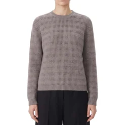 Fabiana Filippi Pullover aus Wolle-Alpaka-Mix grau Pullover