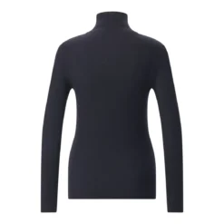 Fabiana Filippi Rollkragenpullover mit Seide & Kaschmir dunkelblau Rollkragenpullover