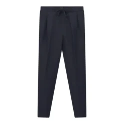 Fabiana Filippi Stoffhose aus Leinenmix dunkelblau Stoffhose