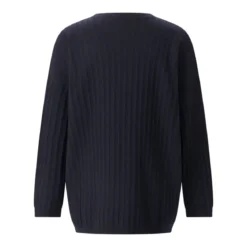 Fabiana Filippi Strickpullover mit Seide & Kaschmir dunkelblau