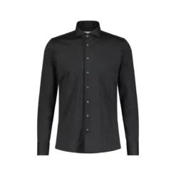 fakts Slim-Fit Hemd aus Jersey Dunkelblau Hemd