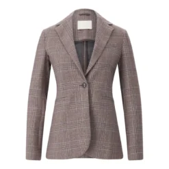 fashion Blazer aus Baumwoll-Mix braun Blazer