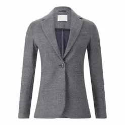 fashion Blazer aus Baumwoll-Mix grau Blazer