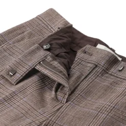 fashion Stoffhose aus Baumwoll-Mix braun Stoffhose