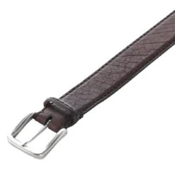 Fausto Colato Gürtel aus Bisonleder braun Gürtel
