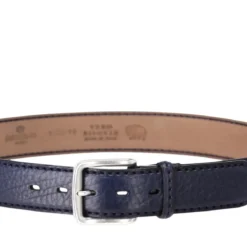 Fausto Colato Gürtel aus Bisonleder blau Ledergürtel