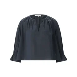 FRAME Bluse aus Baumwolle dunkelblau Bluse
