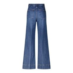 FRAME Flared Jeans The Slice Blau Ausgestellte Jeans