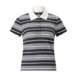 FRAME Gestreiftes Poloshirt dunkelblau Poloshirt