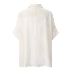 Friendly Hunting Bluse aus Seide weiß Bluse