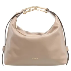 Furla Furla Tonie Mini Hobo Greige Hobo Bag