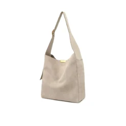 Gianni Chiarini Schultertasche Jo aus Veloursleder beige Crossbody Bag