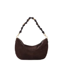 Gianni Chiarini Tasche Cleo aus Veloursleder braun Schultertasche