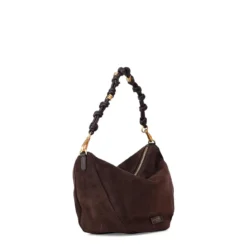 Gianni Chiarini Tasche Cleo aus Veloursleder braun Schultertasche
