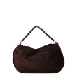 Gianni Chiarini Tasche Morgana aus Veloursleder braun Crossbody Bag