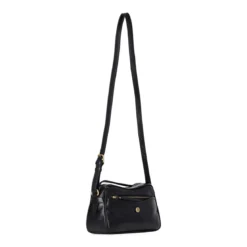 Gianni Chiarini Umhängetasche Cora aus Leder schwarz Crossbody Bag