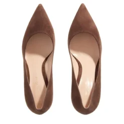 Gianvito Rossi 85Mm Suede Piper Pump Brown Pumps