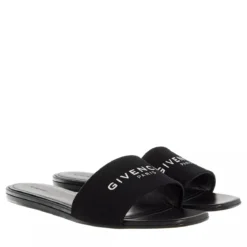 Givenchy 4G Flat Sandal Black Slides