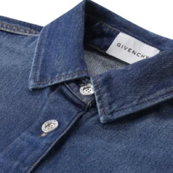 Givenchy Hemdbluse aus Denim blau Jeansjacke