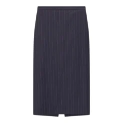 Givenchy Midirock aus Wolle & Seide dunkelblau Minirock
