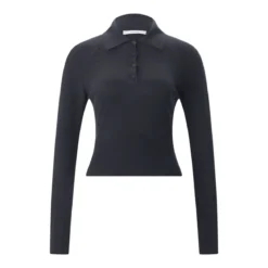 Givenchy Poloshirt aus Baumwolle & Seide dunkelblau Poloshirt