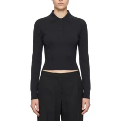 Givenchy Poloshirt aus Baumwolle & Seide dunkelblau Poloshirt