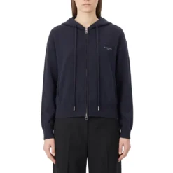 Givenchy Strickjacke aus Woll-Mix dunkelblau Pullover