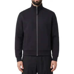 Givenchy Sweatjacke mit Fischgrätenmuster schwarz Strickjacke